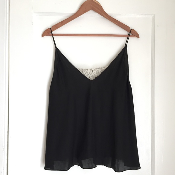 Satin & Lace Black Cami Intimately by Free People - Picture 1 of 5